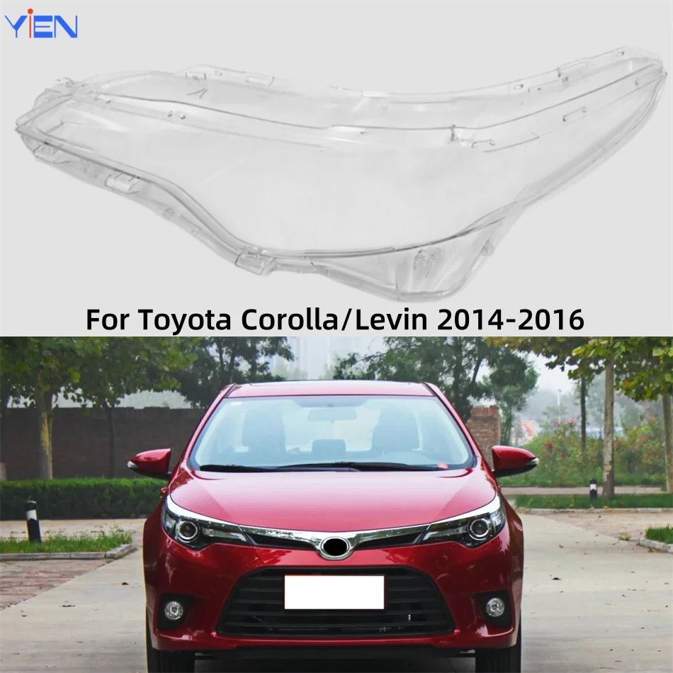 

For Toyota Corolla/Levin 2014 2015 2016 Car Accessories Polycarbonate High Gloss Fully Transparent Lights Cover