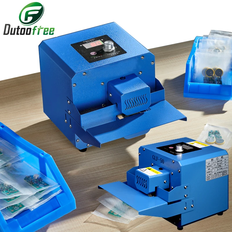 

300W 220V Portable Bag Sealer Roller Sealing Machine Aluminum Foil Composite Plastic Film PE Coated Paper Food Packaging