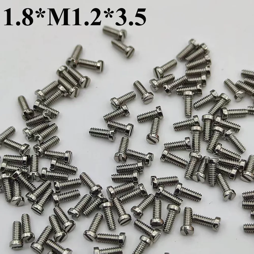 

Watch Repair Parts Accessories Back Cover Screw Flat Screw Universal Screw Head Diameter 1.8 x M1.2 Total Length 3.5