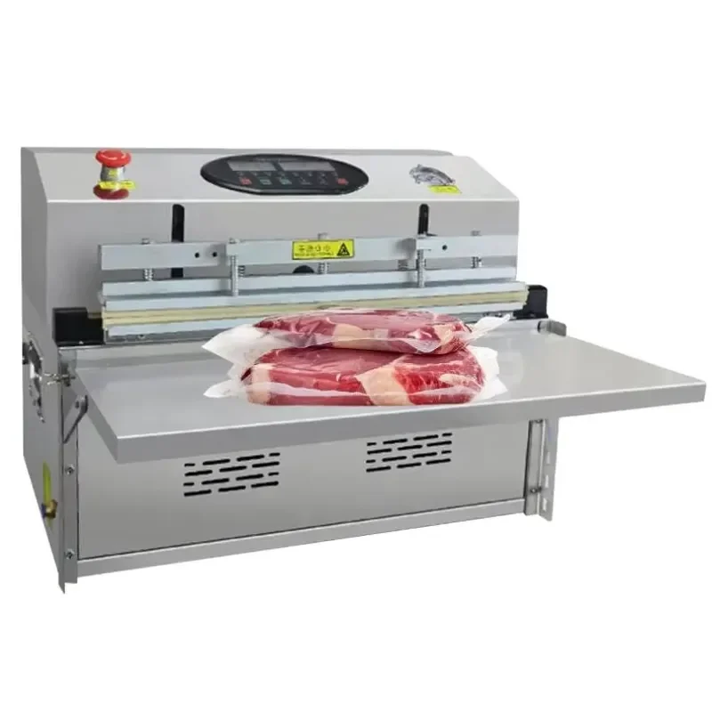 HOT *2026* Automatic Single Chamber Inflating Food Meat Pumping Fruit Vegetable External Vacuum Dz-500 Vacuum Packaging