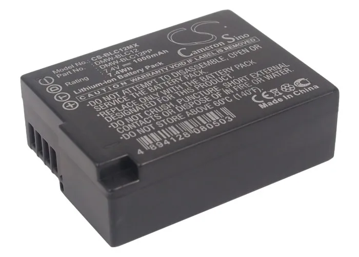 Cameron Sino Battery For Leica BP-DC12  Panasonic DMW-BLC12 DMW-BLC12E DMW-BLC12GK DMW-BLC12PP Sigma BP-51 V-Lux 4 Leica Q