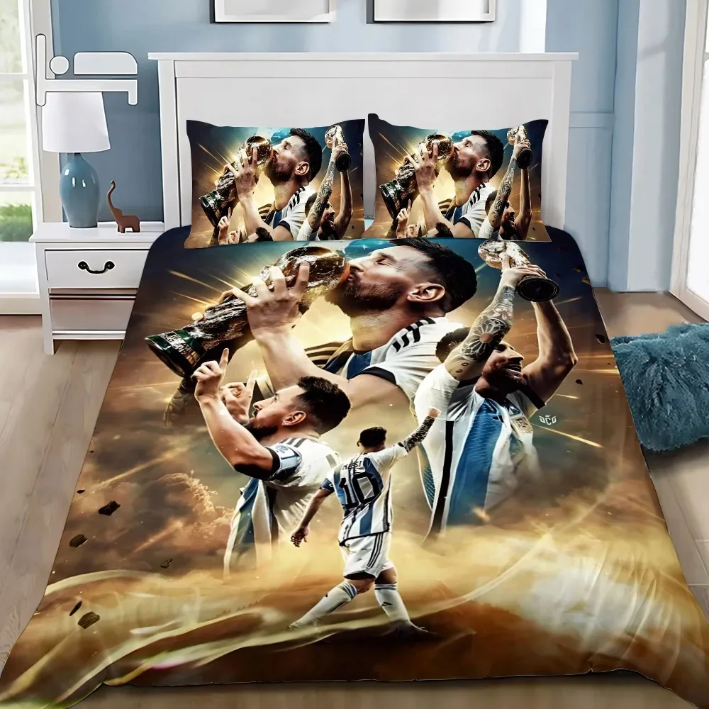 

Комплекты постельного белья Football Messi Изысканный комплект постельного белья GOAT Messiah Пододеяльник Комплект постельного белья Роскошный подарок на день рождения