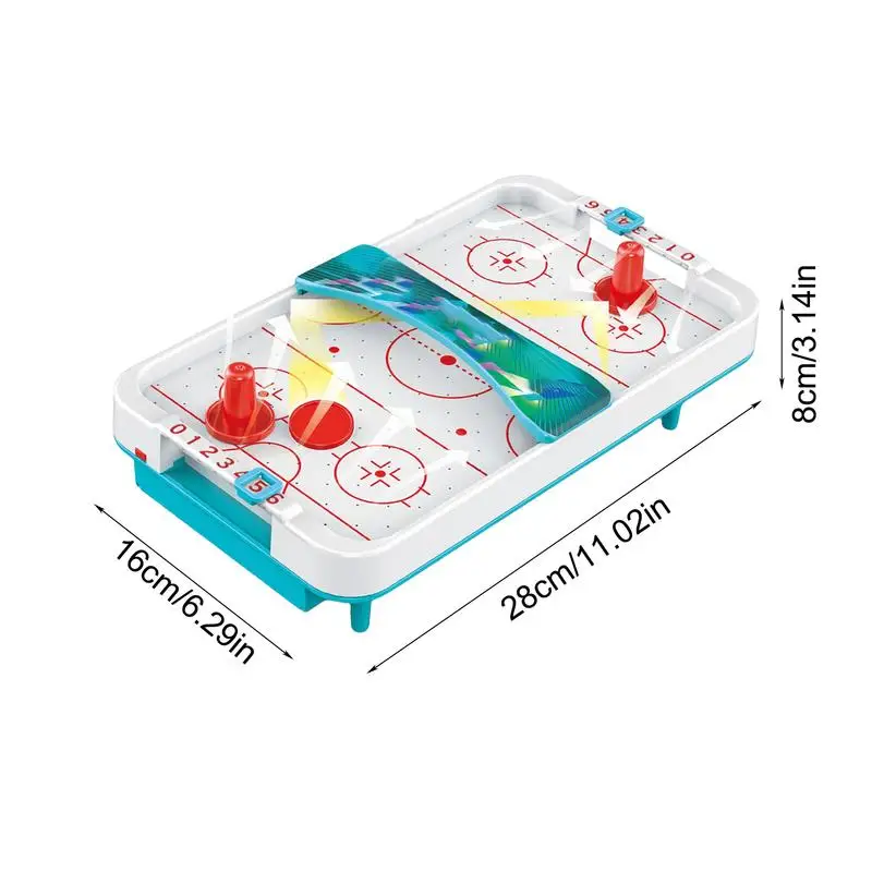 Table Top A ir permainan hoki es meja hoki dengan Blower dioperasikan dengan baterai meja anak-anak meja ckey Udara hoki ir