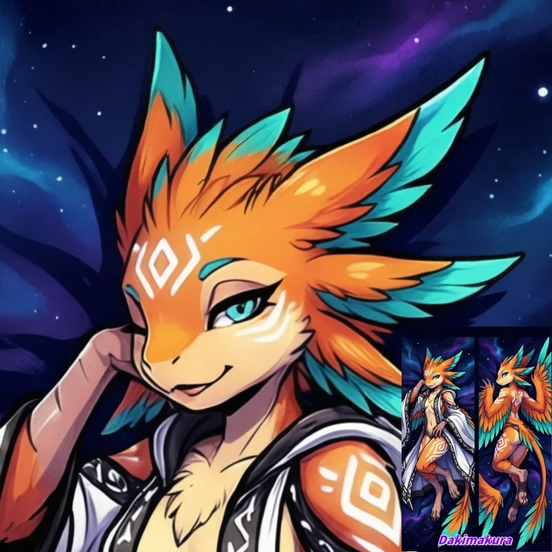 

Dakimakura Anime Pillow Case Furry Double-sided Print Of Life-size Body Pillowcase Gifts