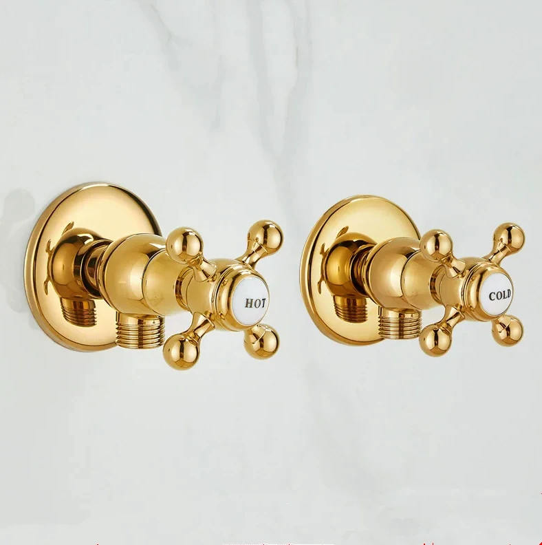 

Угловой кран из золотистой меди Earth Mount