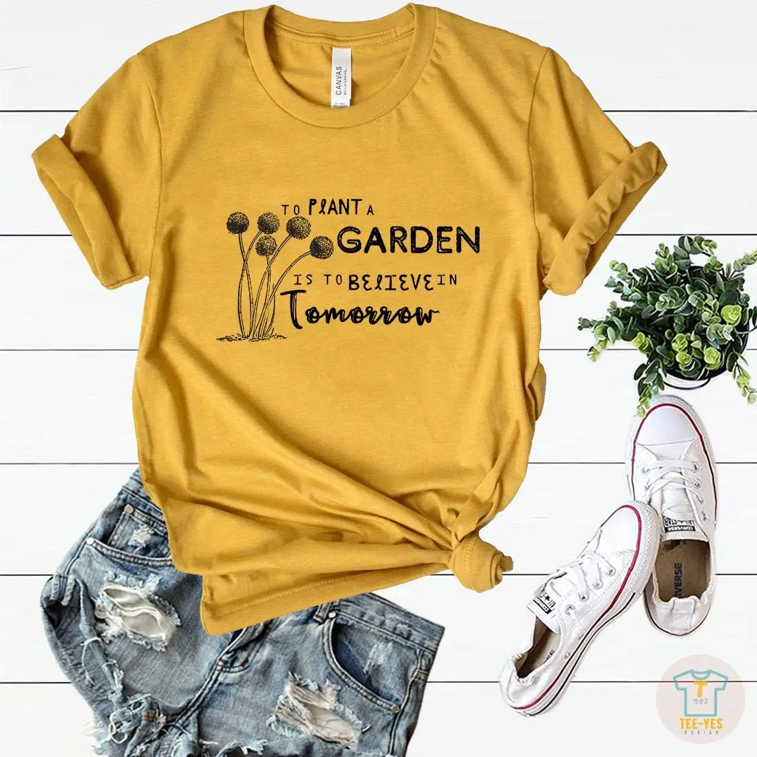 Women'S Inspirational T Shirt Motivational Plant Lover Lady Gardening