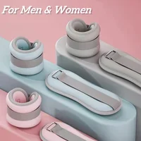 Bolsas de arena para peso de tobillo y muñeca, correas de hierro transpirables para Fitness, baile, Yoga, correr, Pilates, entrenamiento de potencia de piernas, 0,25/0,5/0,75KG