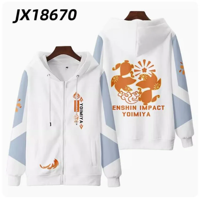 Anime Genshin Impact 3D Print Respzed Hoodie pour hommes et femmes, sweat-shirt décontracté, survêtement stationnaire, Costume de cosplay anohara Yoimiya