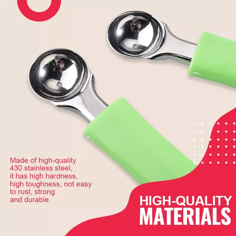 3 In 1 Multifungsi Baja Tahan Karat Melon Baller Pemotong Dapur Semangka Ukiran Pisau Buah Menggali Alat Sendok Gadget