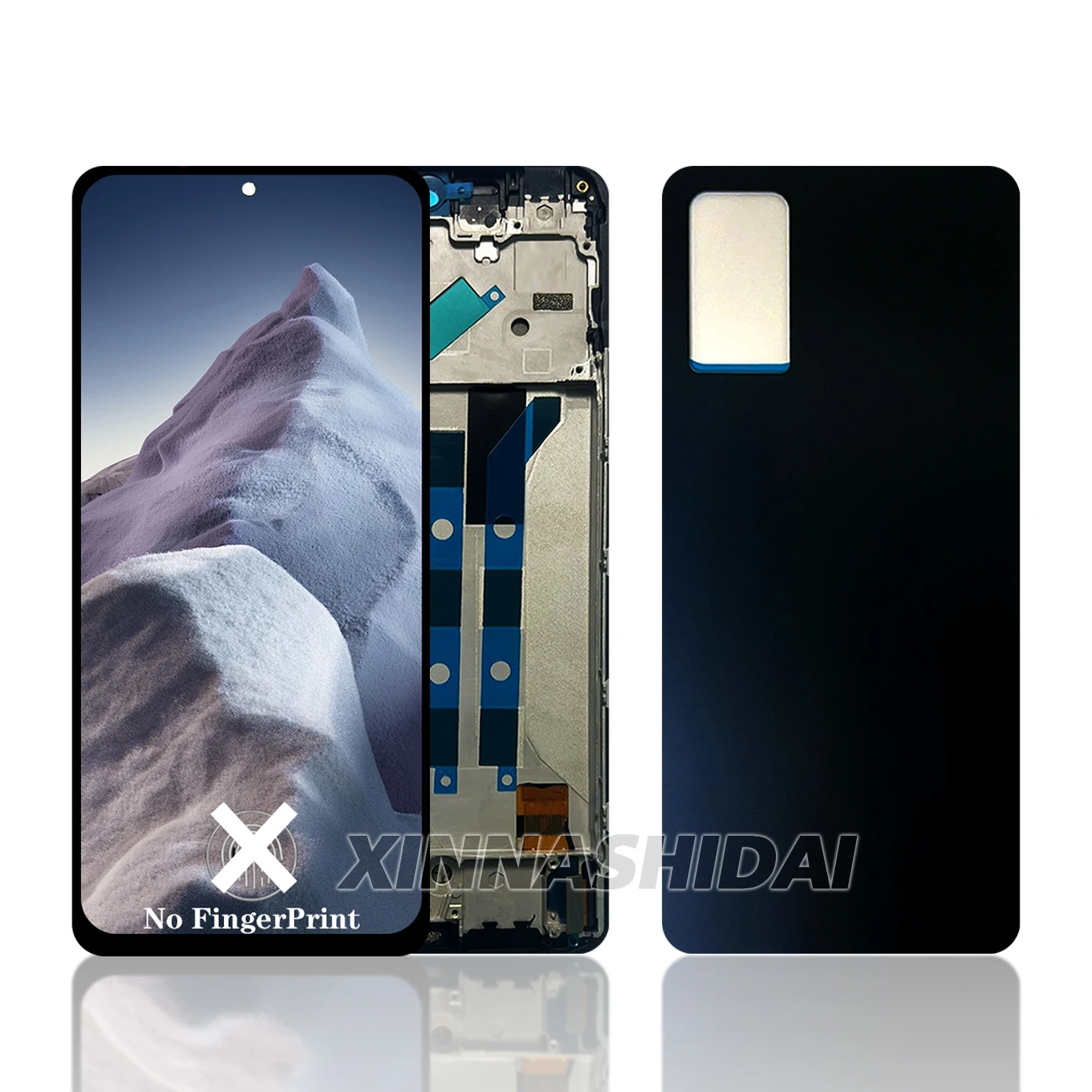 For Xiaomi Redmi Note 11 Pro 4G/5G 2201117TG TFT LCD Display Touch Screen Frame Housing Digitizer Assembly