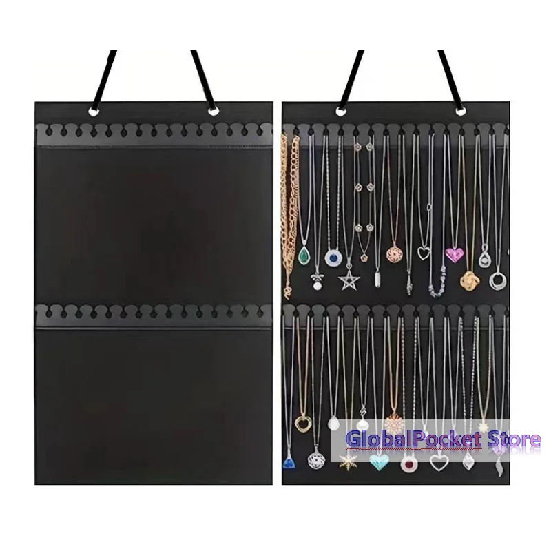 

[TG823]Hanging Jewelry Organizer Bag For Earrings Necklace Bracelets Display Storage Single Sided Felt Organizer Bag