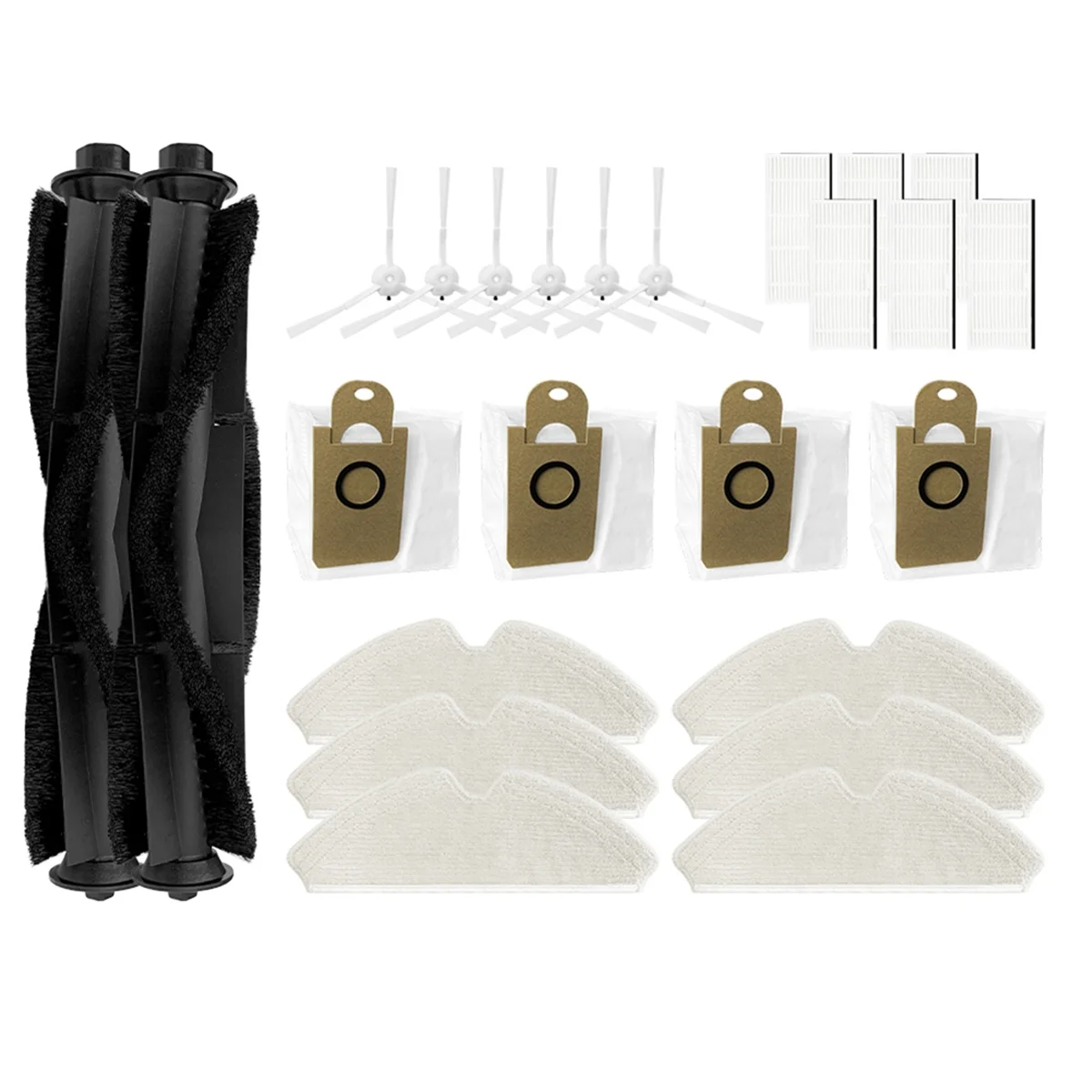 ل Uoni Lenovo T1 Pro / T1S Pro قطع الغيار الملحقات روبوت فراغ الأسطوانة فرشاة فلتر Hepa ممسحة القماش خرقة الغبار BagsN02R