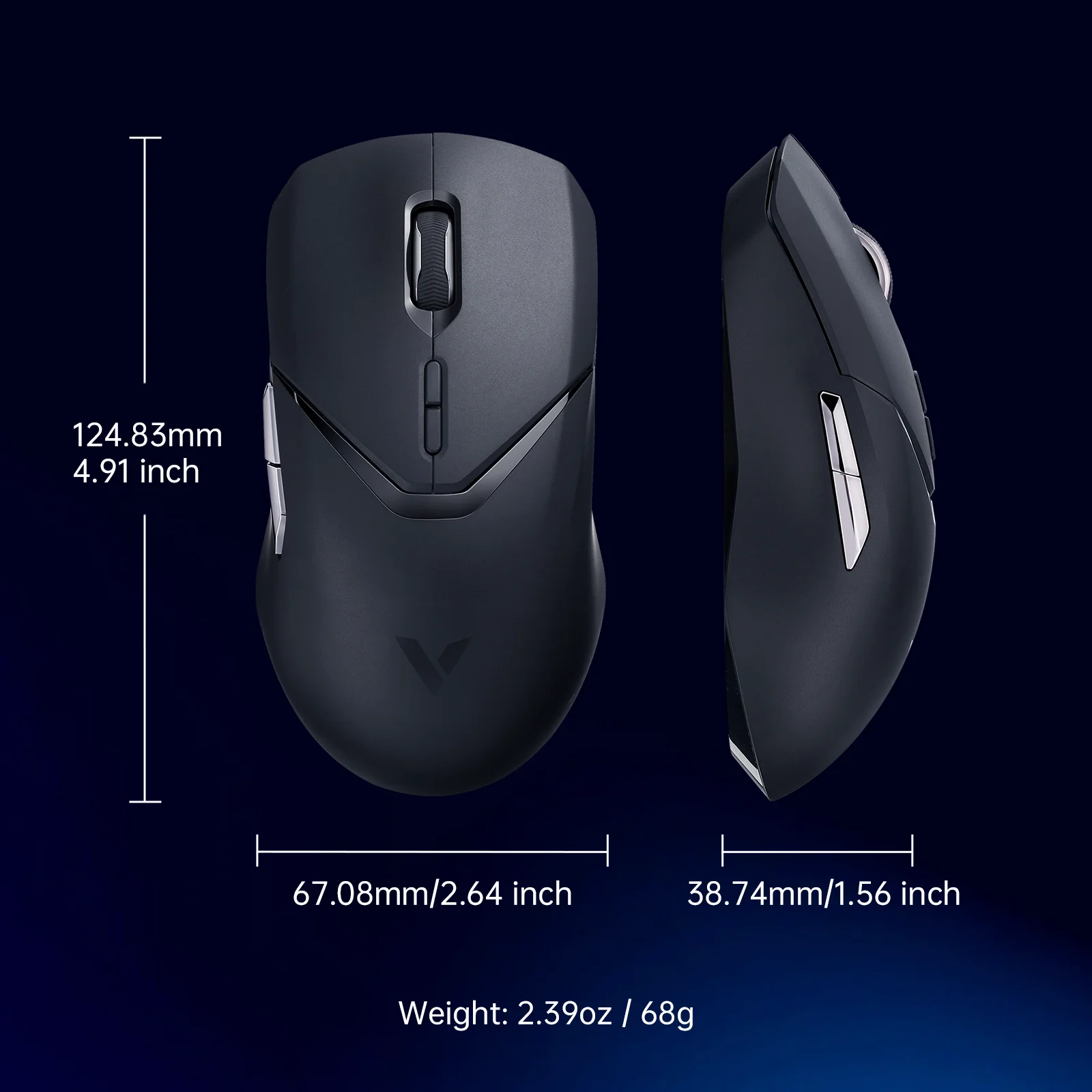 Rapoo VT9PRO mouse recarregável sem fio mouse gamer 26000DPI 8 Buttons ...