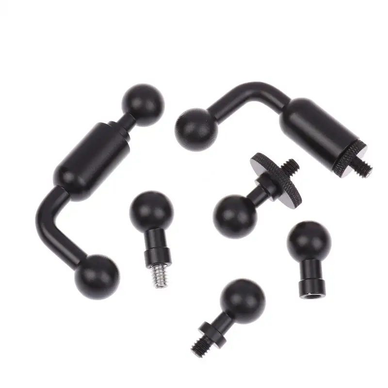 1/3PCS For 13 12 Insta360 Action 5pro Pocket 3 Holder Socket Arm Connector Phone Stand 17mm Ball Head Adapter Mount 1/4