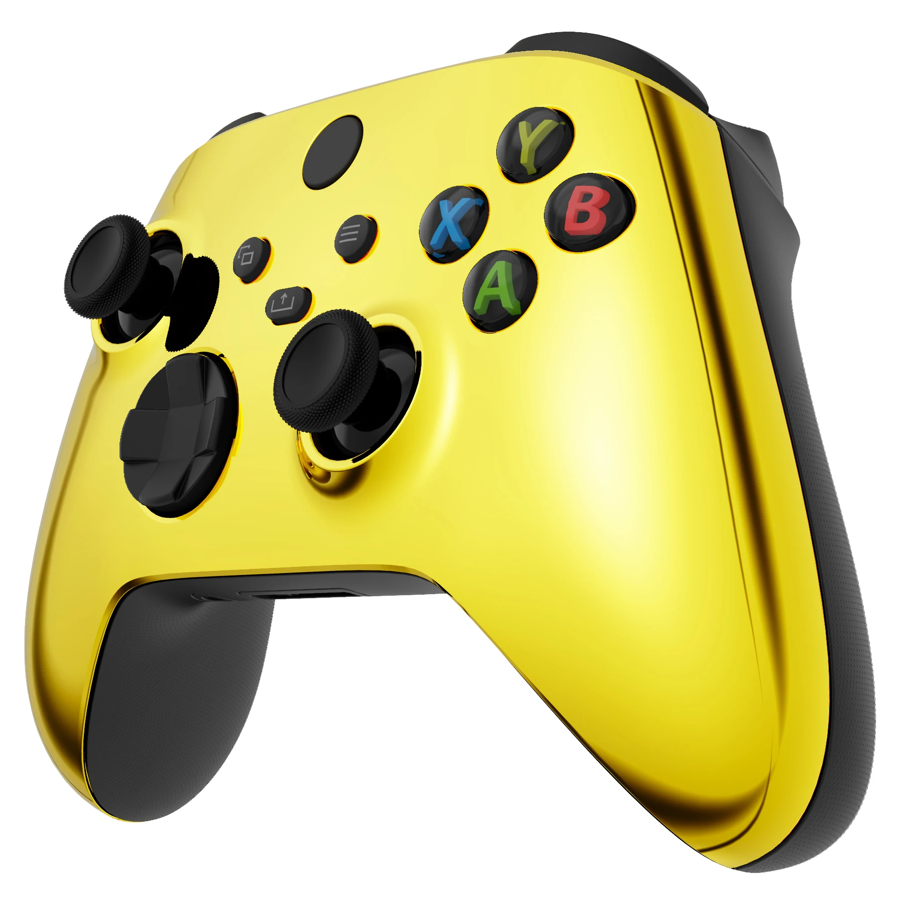 eXtremeRate Replacement Front Housing Shell Cover for Xbox Core Wireless Controller ( Xbox Series X/S ) - Chrome Glossy Series