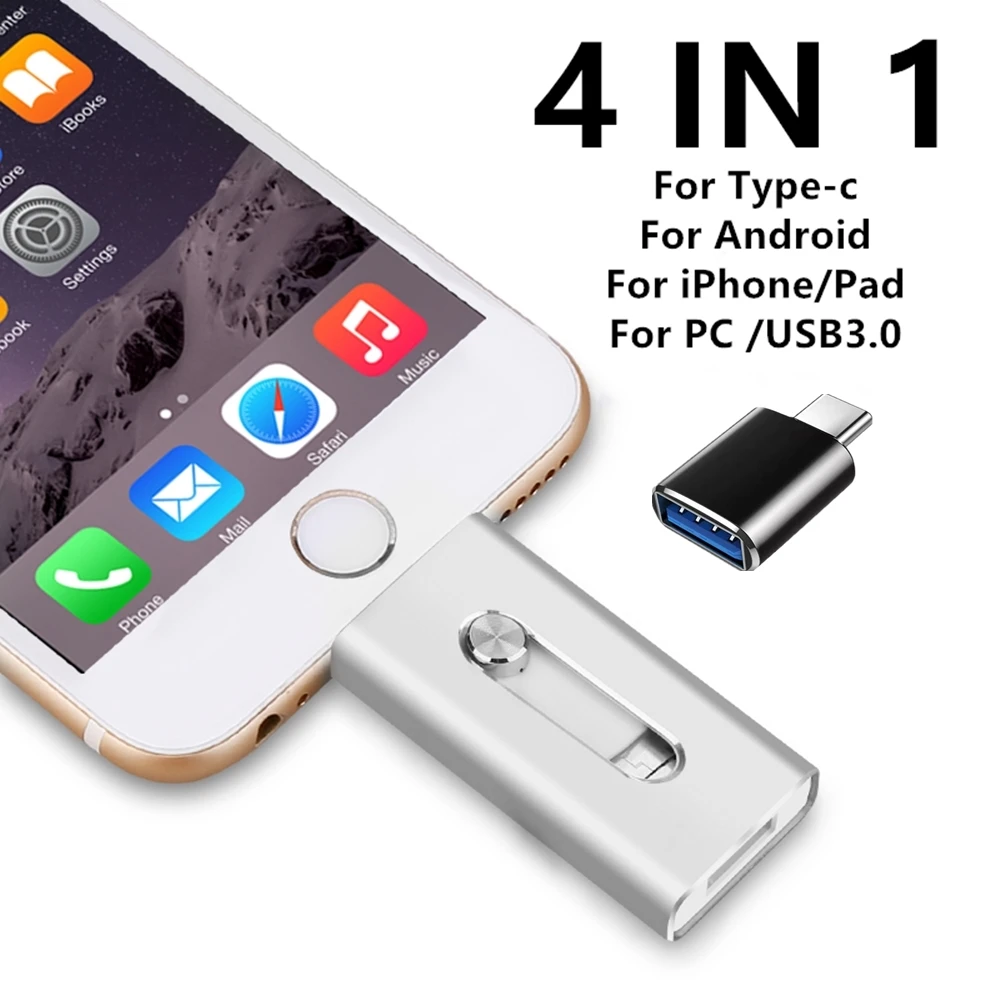 

Photo Stick For iPhone 512GB USB Flash Drive 128GB 256GB 3.0 Sticks External Storage Pen Drive Phone Android PC For Samsung S20
