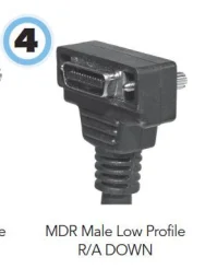 Kamera Link Kabel mit MDR Männlichen Ext. Profil R/A Ausfahrt UNTEN zu MDR Männlichen Ext. Profil R/A Ausfahrt stecker