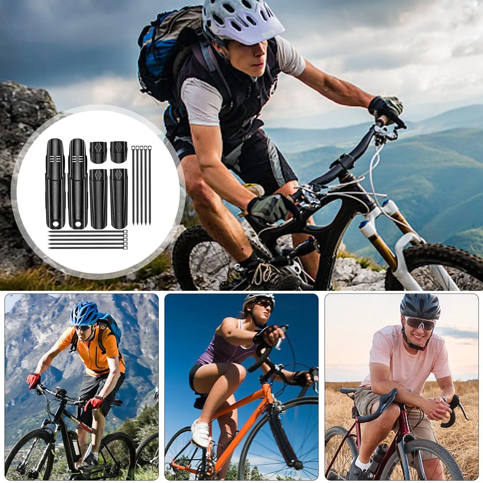 

Крыло для горного велосипеда, переднее и заднее, полное покрытие, комплект крыльев для велосипеда, вилки, выпуск, горные дорожные велосипеды, все колеса, мужские и женские электрические