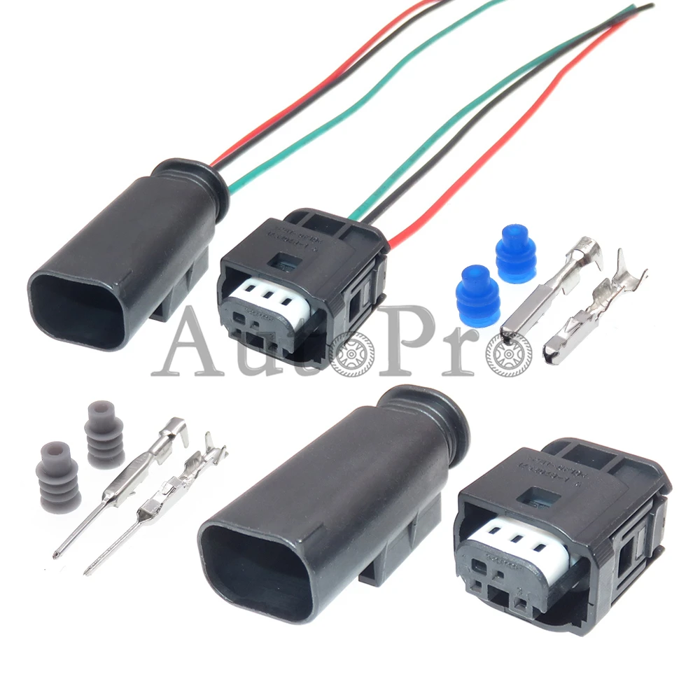 1 Set 3 Hole 1-1452049-1 Auto Throttle Pedals Wire Harness Socket AC Assembly Car Gas Pedal Waterproof Plug for BMW Audi