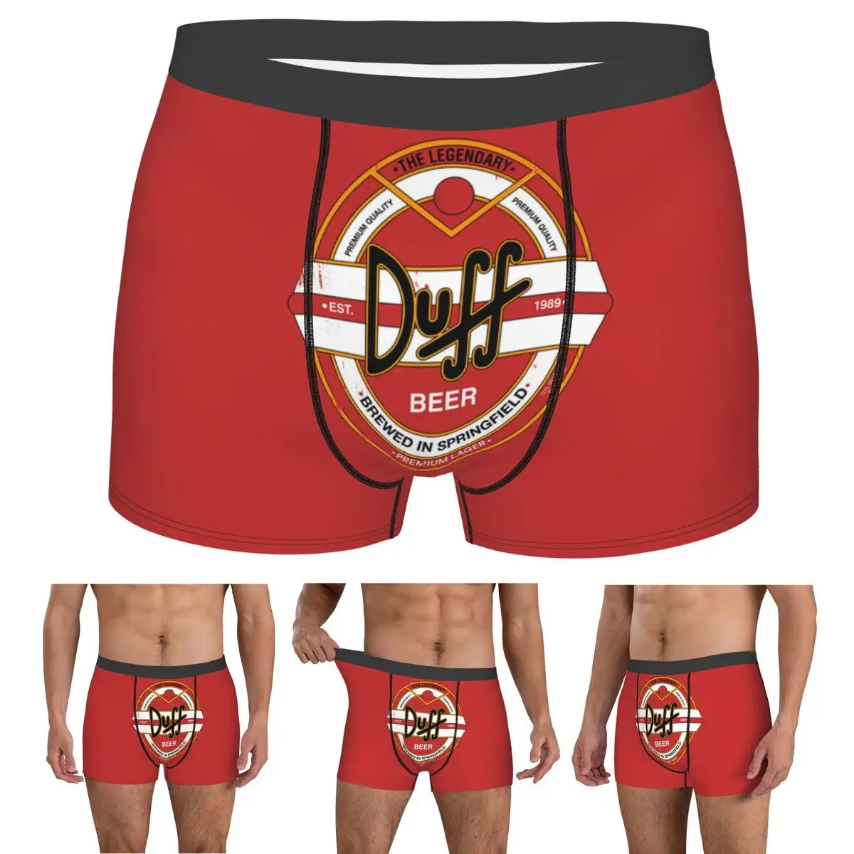 

Трусы-боксеры, шорты Duff, пивные трусы, мужское дышащее нижнее белье для Homme, мужские подарки бойфренду