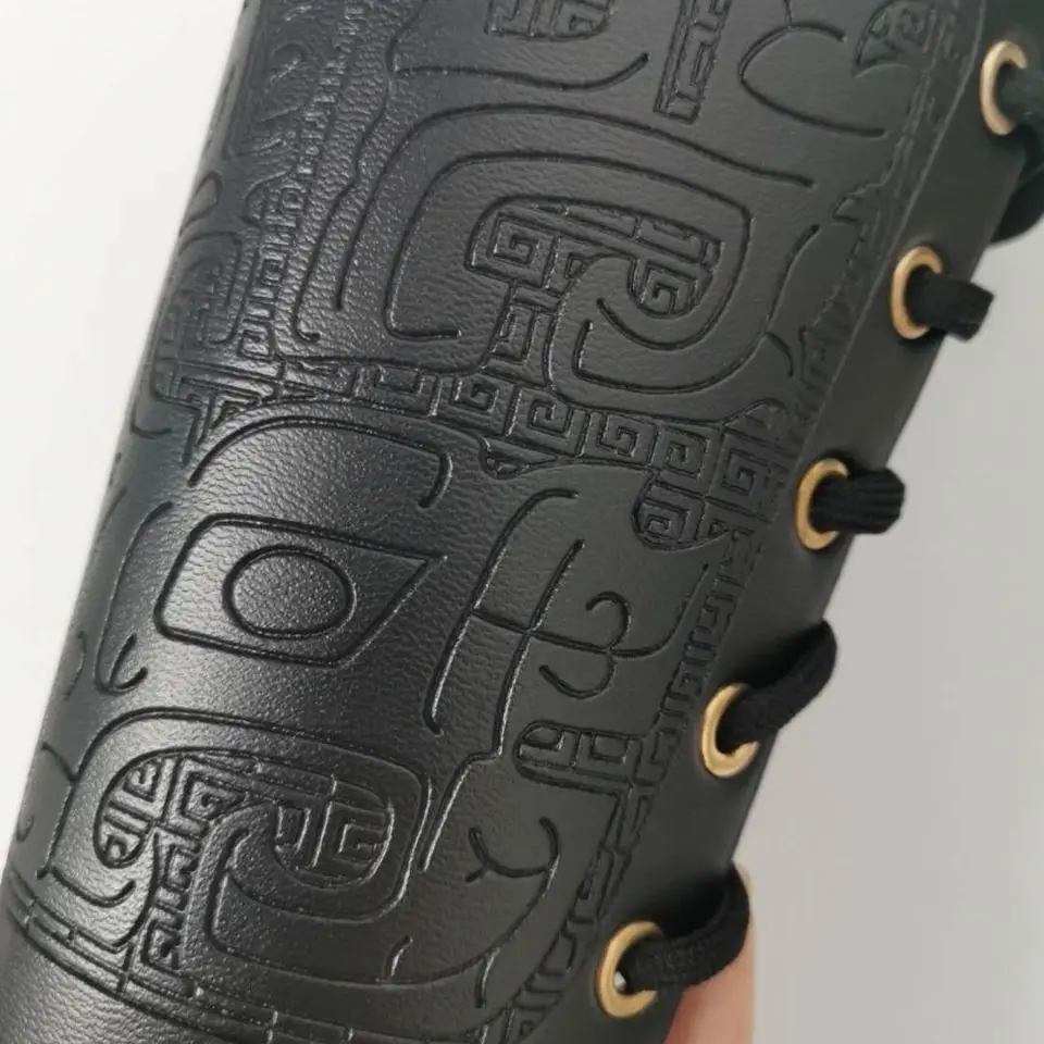 Antigo Hanfu Bracer masculino, Dinastia Ming Cosplay Acessórios, Roupa Tradicional Chinesa, Suportes Espadachim