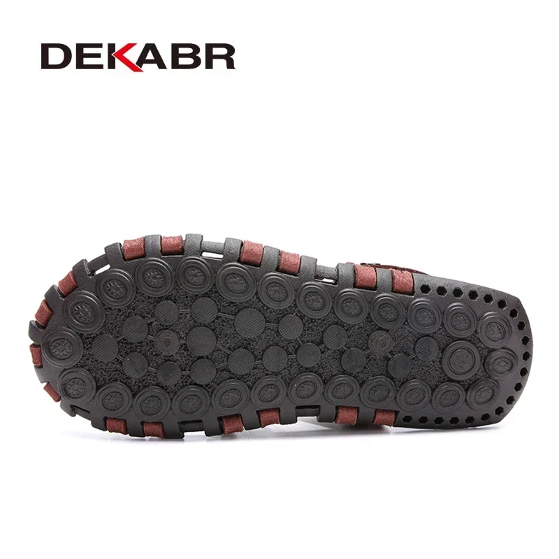 DEKABR Summer Men\'s Sandals Beach Shoes Summer Leisure Beach Roman Men Outdoor Sandals High Quality Soft Bottom Sandals Slippers