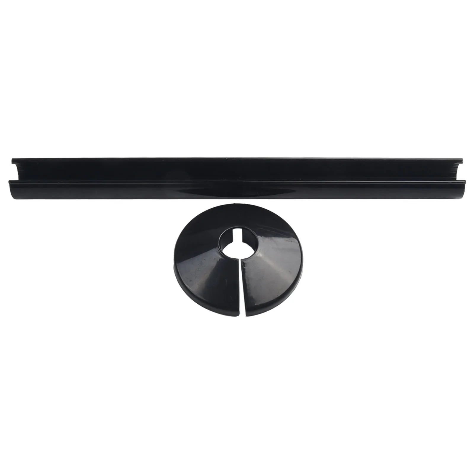 Set of 8 Radiator Pipe Covers and Collars for 15mm Pipes Featuring Chrome Effect Sleeves to Mask Bathroom Radiator Pipes