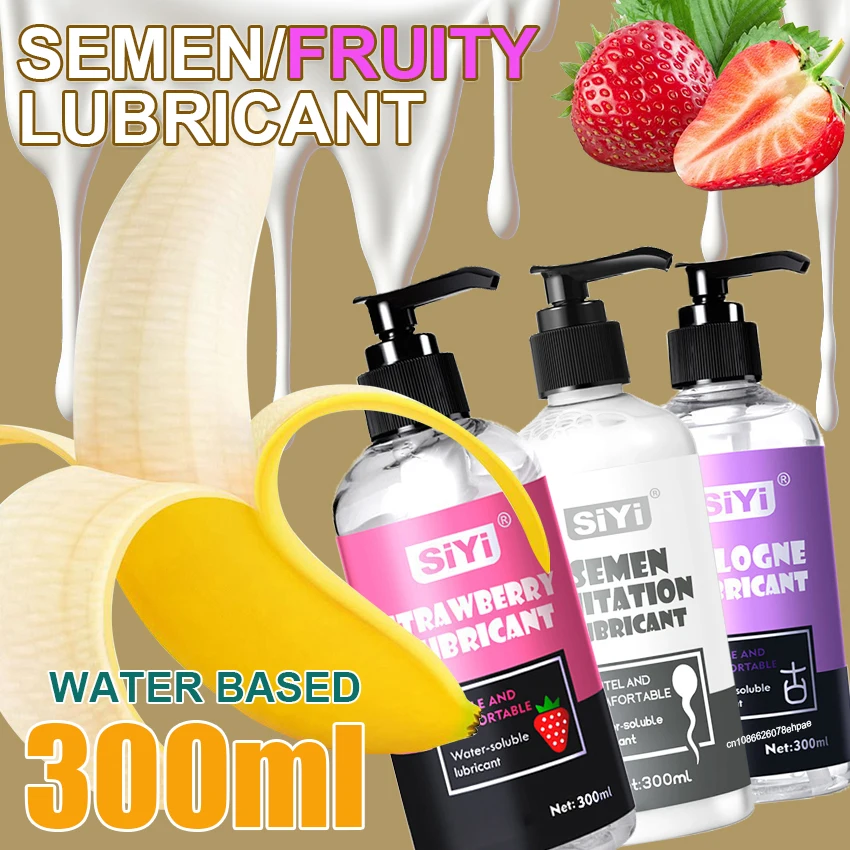 Water-based Sex Lubricant Fruity Anal Lubricantion semen strawberry Intimate lube Love Gel Vaginal sexy Toys oil Adult Supplies