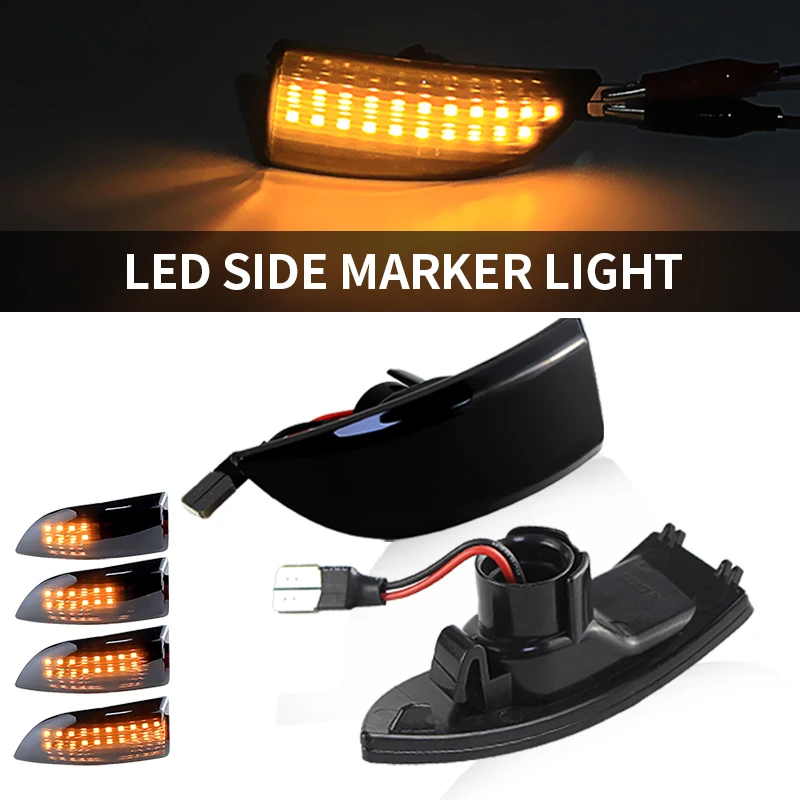 2PCS LED Side Rearview Mirror Marker Lamps for Renault Grand Scenic 3/Scenic 3/Megane MK3/Laguna 3 - Signal Light Indicator Lamp