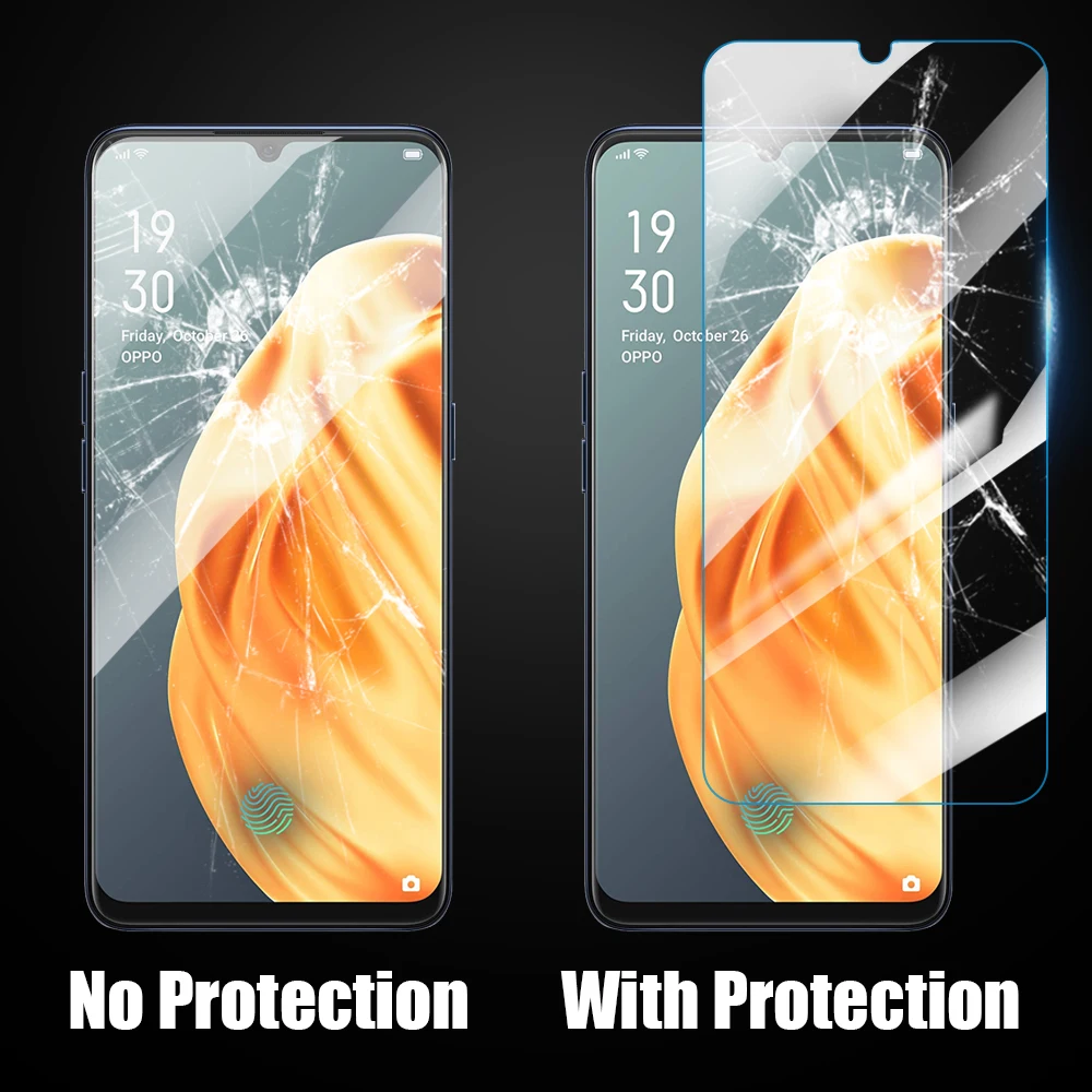 واقي للشاشة من الزجاج المقسى لهاتف OPPO F21s F21 F19s F19 F17 F15 F11 Pro Plus F5 Youth Find X5 X3 X2 Lite RX17 R17 Neo
