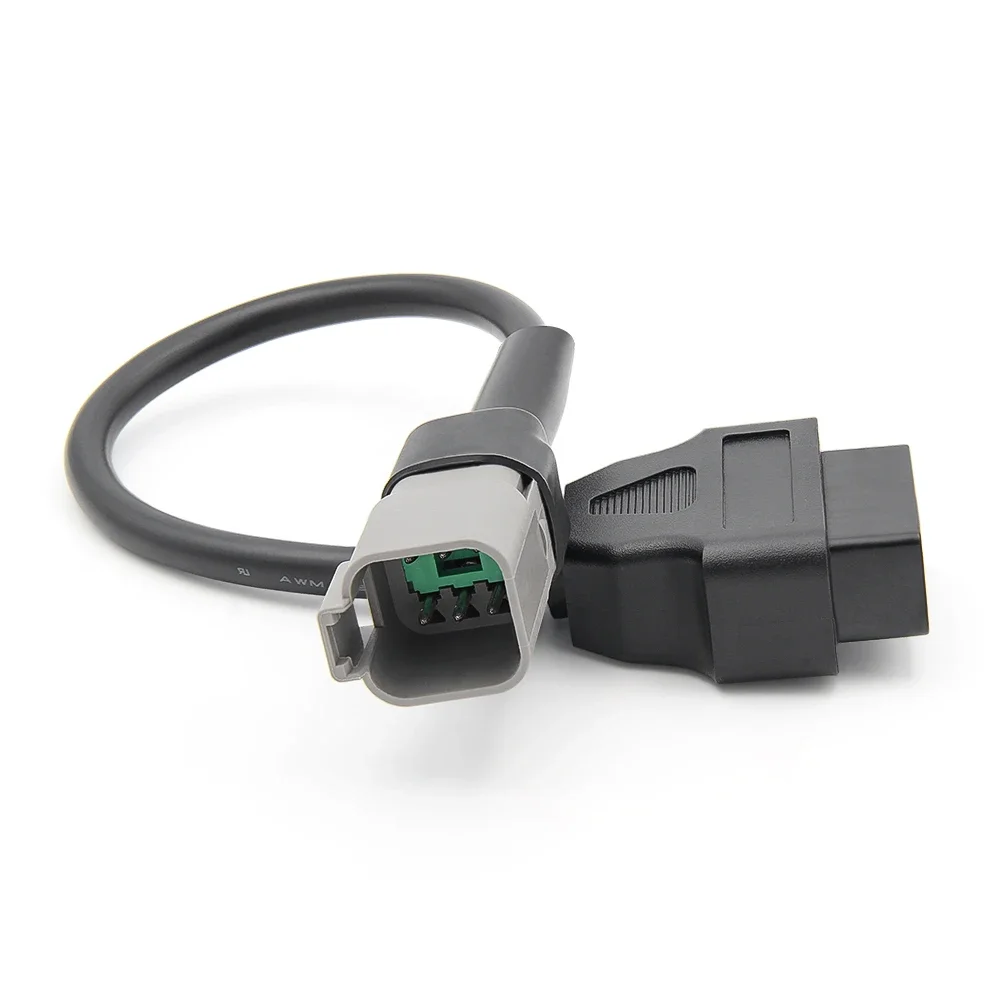 Para BRB para Bombardier Cable de 6 pines MOTO ATV/UTV Cable de motocicleta OBD2 adaptador de extensión de 16 pines Cable de conexión de diagnóstico de código Faut