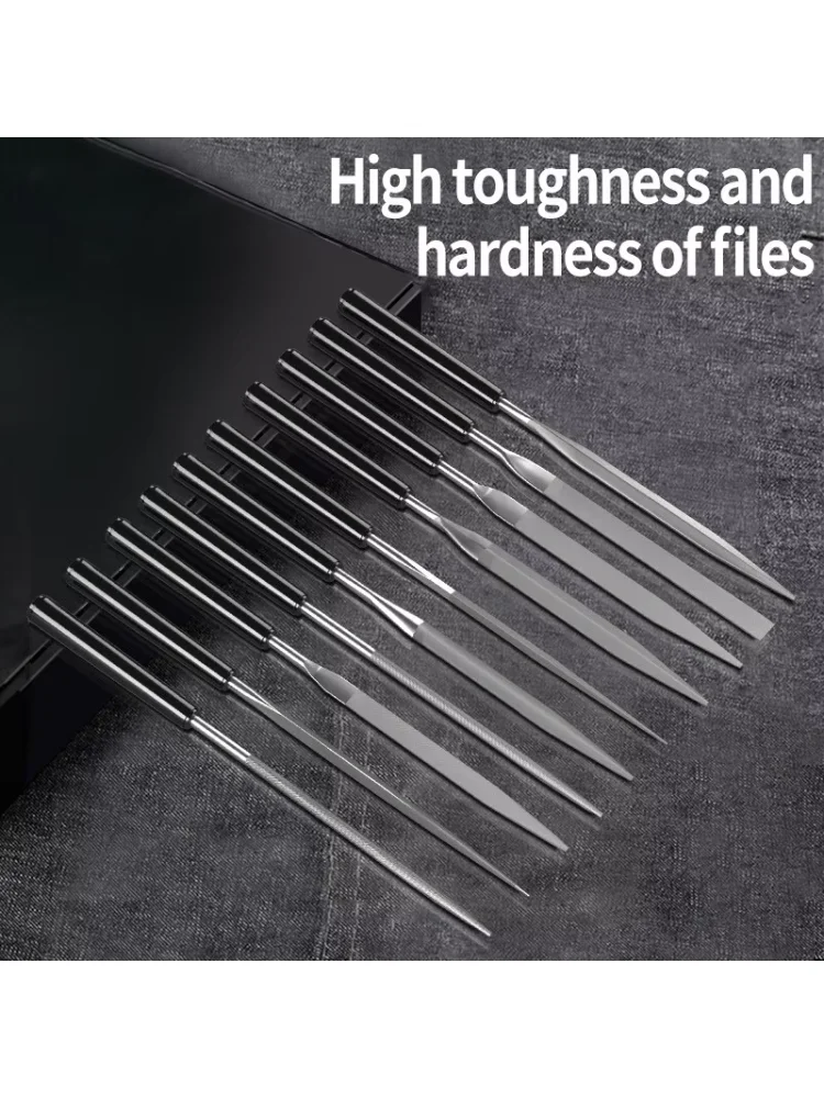 10pcs/set Metal Needle File Set Wood Rasp Metal Polishing Hand FileTools Steel Rasp Needl Filing For Metal Glass Stone Wood Carv
