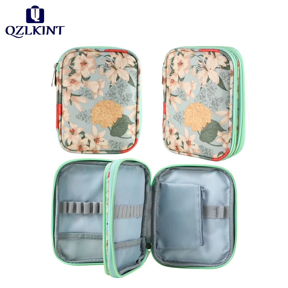

New Empty Knitting Kit Case Organizer Bag Knitting Needles Storage Bag For Needles Scissors Sewing Tool Accessories Kit Bag Gift
