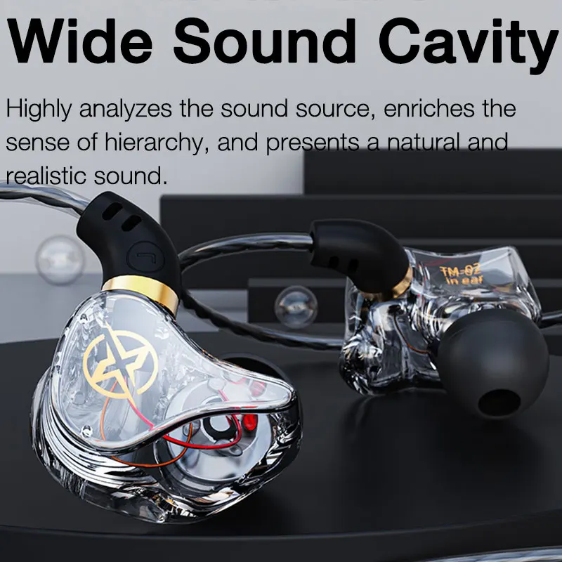 سماعات رأس رياضية سلكية من EARDECO-Bass مع ميكروفون ، سماعات أذن ستيريو داخل الأذن ، سماعة رأس عالية الجودة ، سماعات أذن HiFi