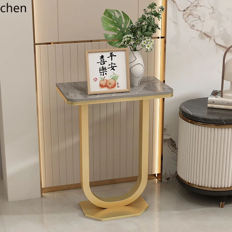 

HYS Rock Slab Flower Stand Modern Living Room Floor Flower Stand Storage Rack Simple Decorative Display Stand
