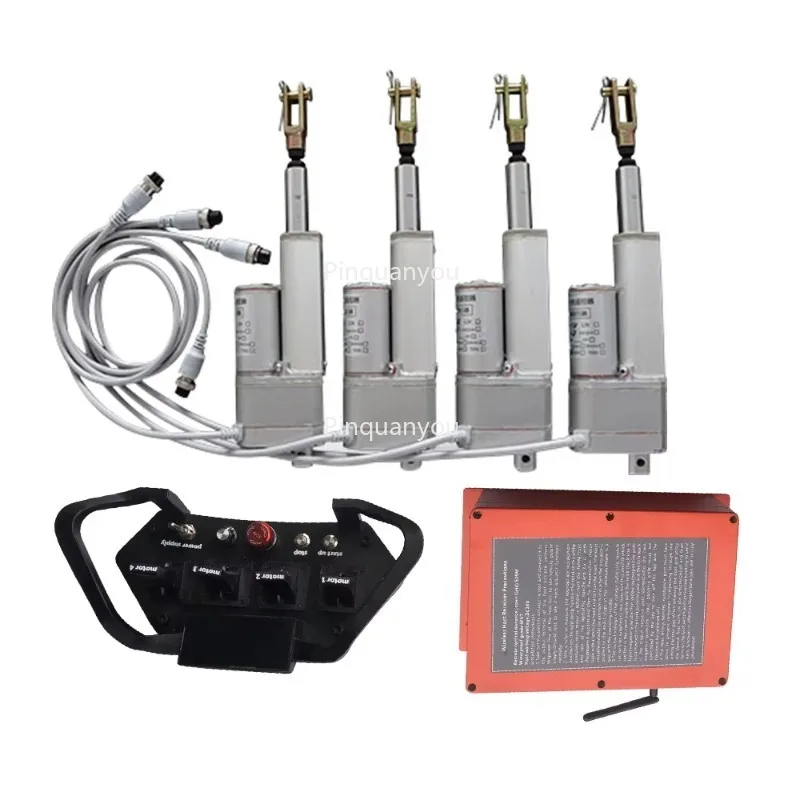 

Linear Motor Hydraulic Valve Joystick Waterproof Carton Plastic 13 Polymer Lithium Battery Plastic Remote Control 4 Buttons 7.4V