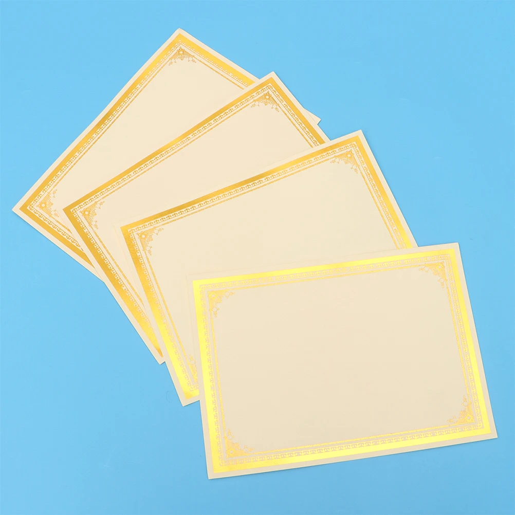 

8 Sheets A4 Certificate Inner Page Paper 250G Blank Award Diploma Vertical Horizontal Ceremony Graduation Recognition Student