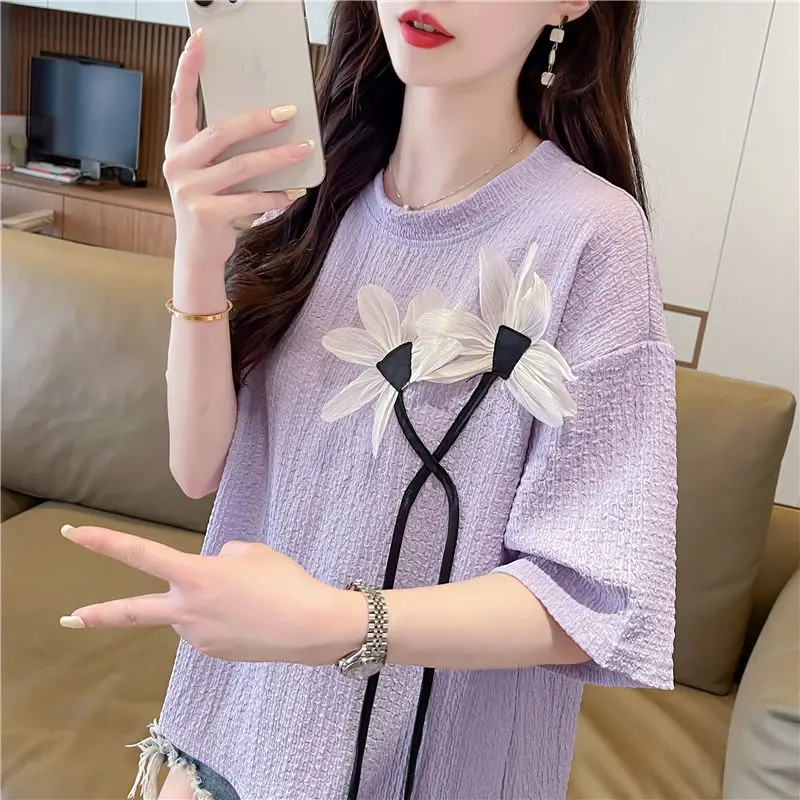 

Shirts for Women Y2k Top 2025 New Chic Loose Casual Floral Summer