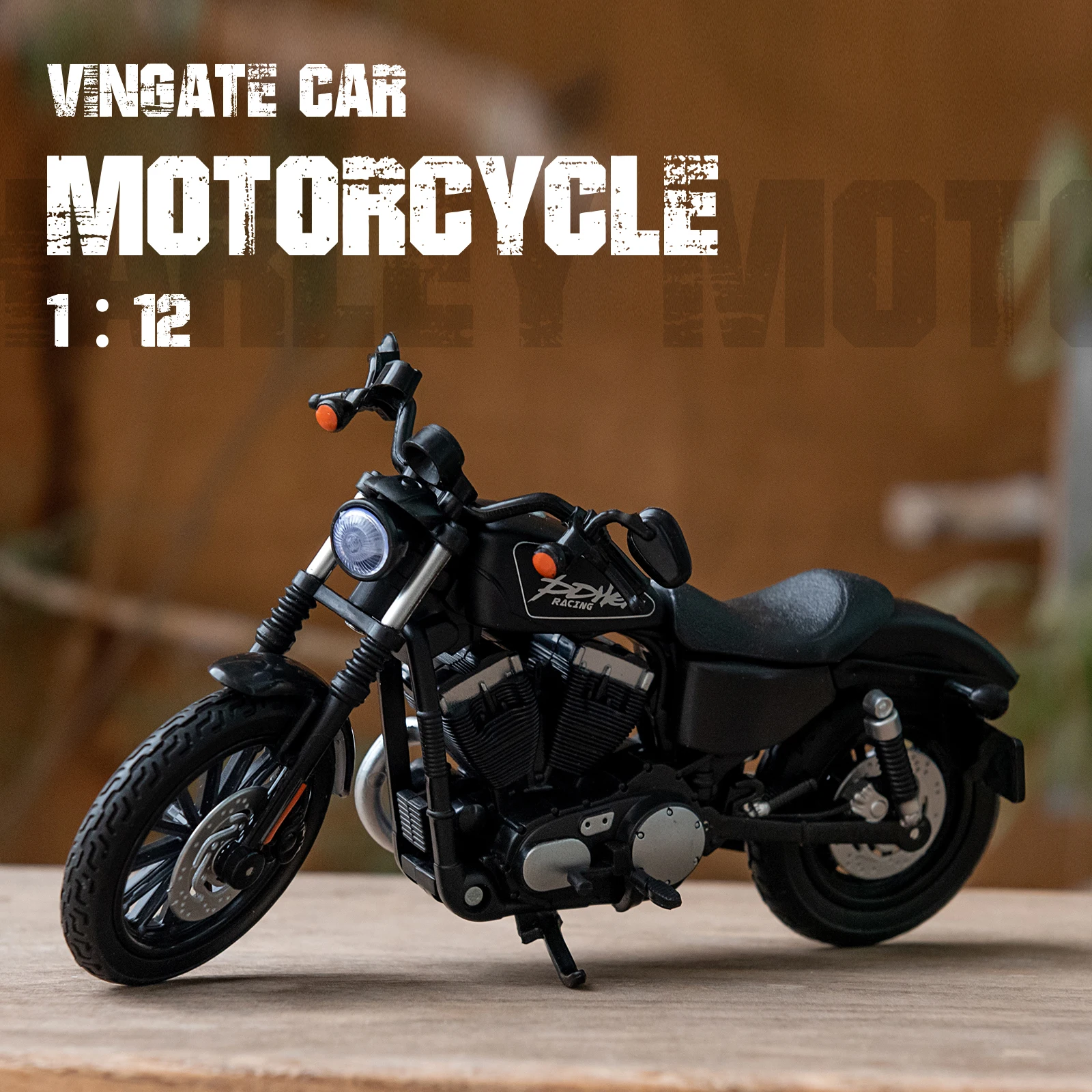 1/12 Harley Scooter Motorcycles Simulation Alloy Vintage Classic Motorcycle Model for Collection Toy Car Kid Gift