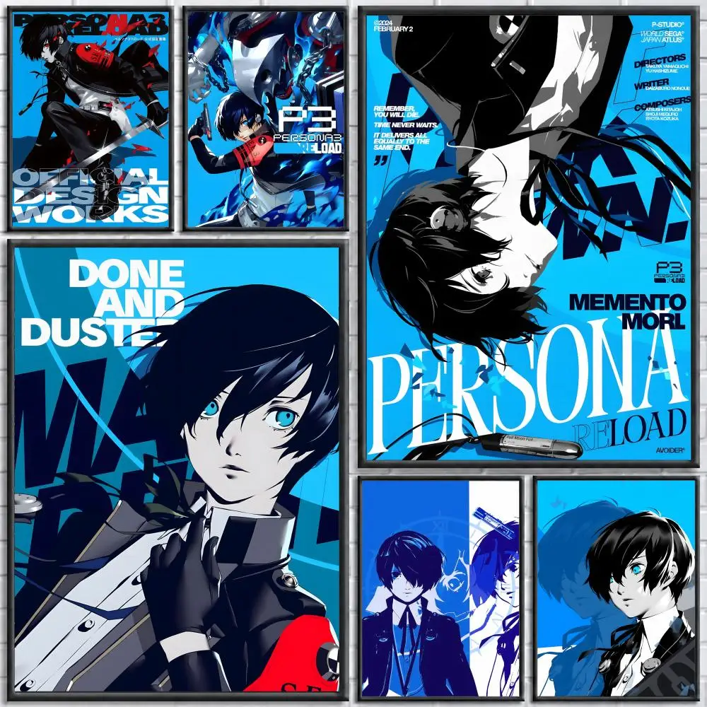 Game Persona 3 Reload Poster Poster Wall Sticker Waterproof Self Adhesive HD Art  Bedroom Bar Decor
