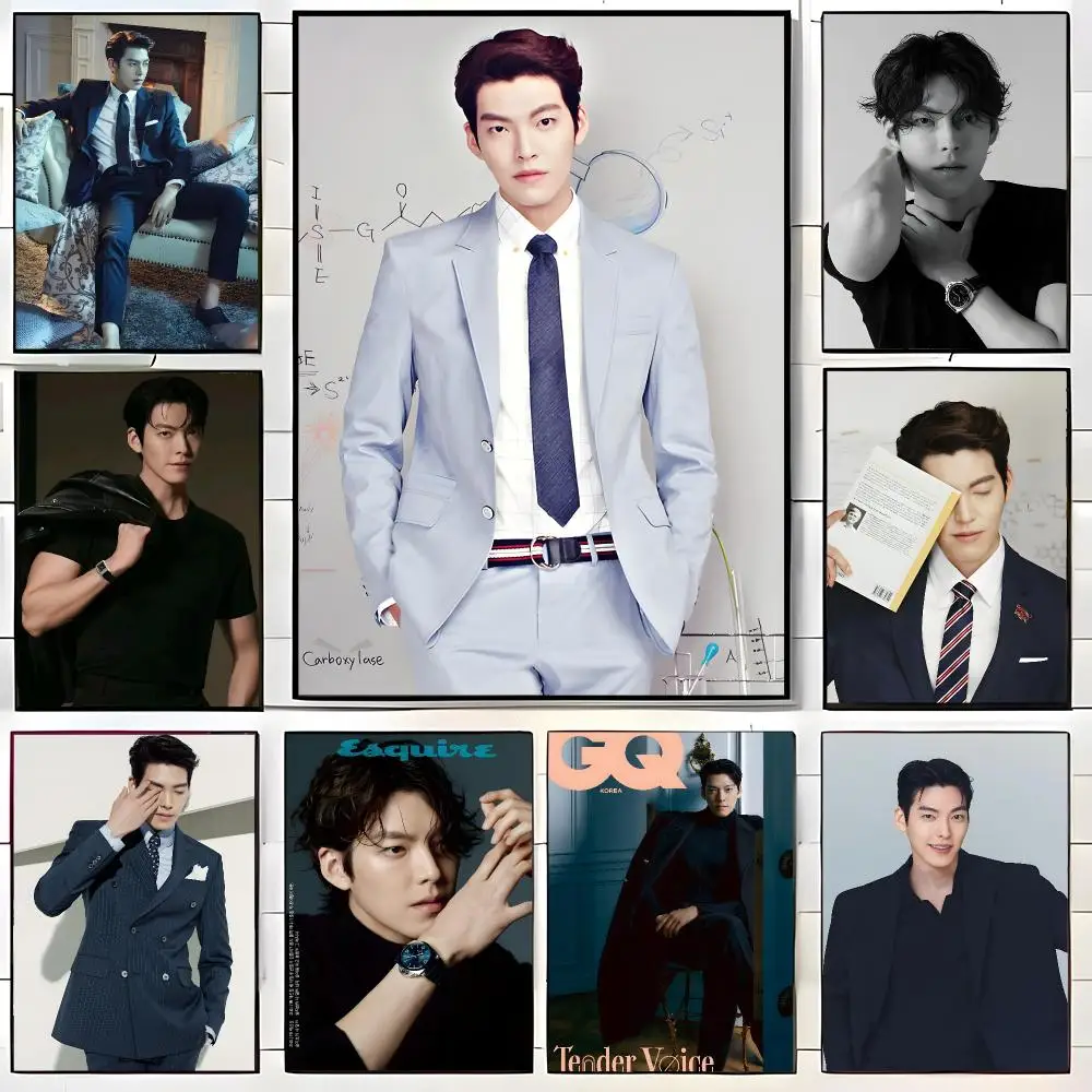 Model Actor K-Kim Woo bin Poster  Self-adhesive Art Waterproof Paper Sticker Coffee House Bar Room Wall Decor