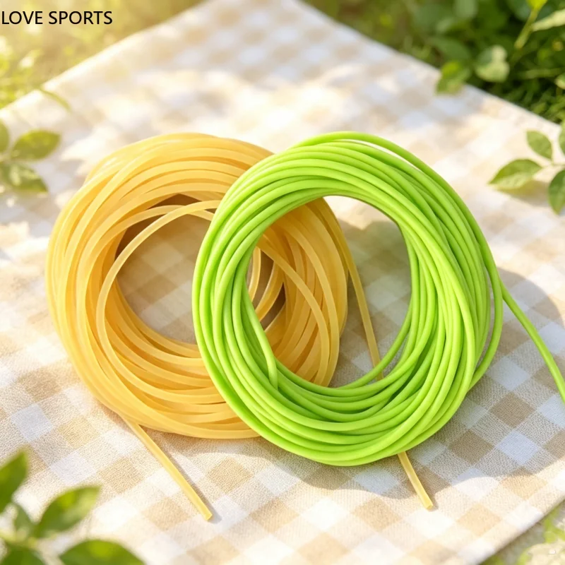 1KG Massives Latex-Elastikseil 2,2/2,3/2,5mm 6X Hochdehnbares Langlebiges Gummiseil für Tennis, Fitnessstudio, Outdoor-Bindezubehör – Detail 2