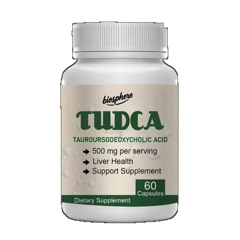 TUDCA (Taurine) 500mg per serving, bile salt liver supplement - non GMO gluten free -60 vegetarian capsules