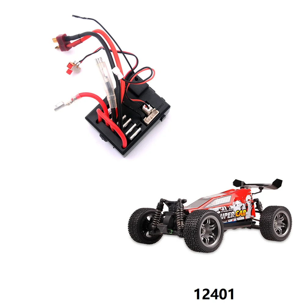 WOTT-3 en 1 receptor ESC 12401-0224 para Wltoys 12402-A 12401 12402 12403 12409 1/12 accesorios de repuesto de coche teledirigido