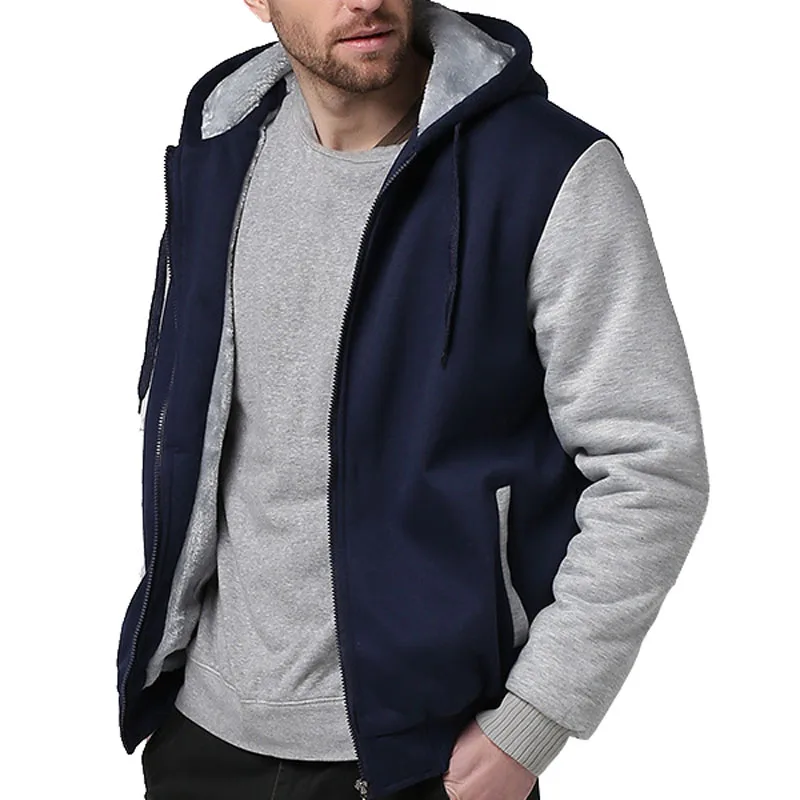 plus large size big men jackets Sweatshirt hooded thick warm fleece parkas 7XL 8XL 9XL 10XL winter black patchwork out wear coat