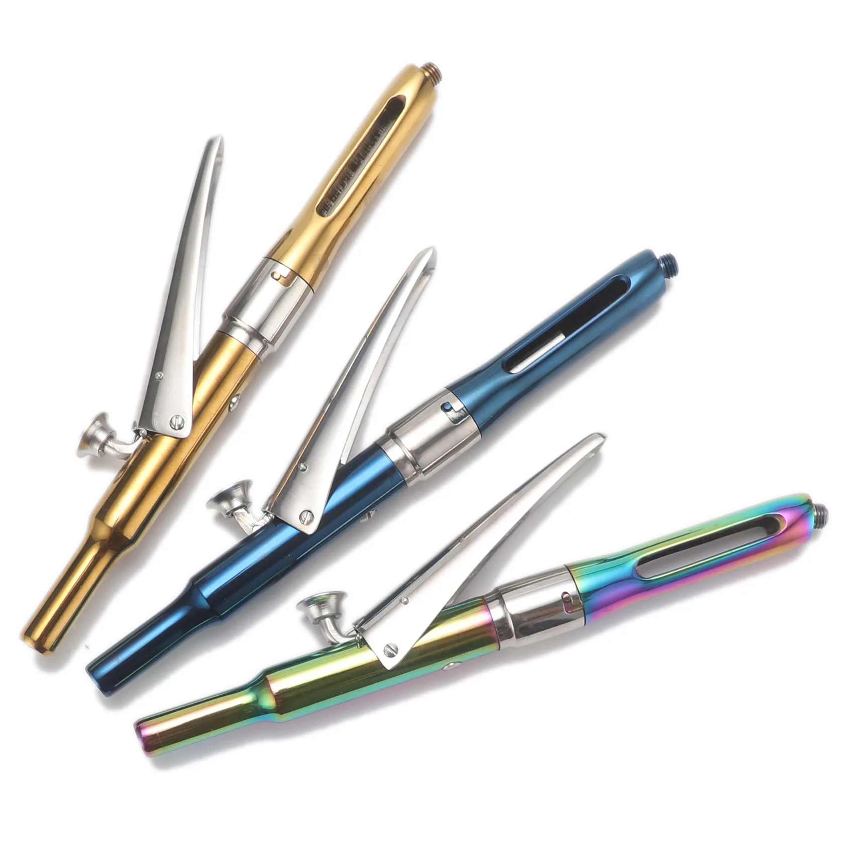 Dental oral materials gun type blue linen syringe periodontal membrane blue linen injection gun stainless steel material