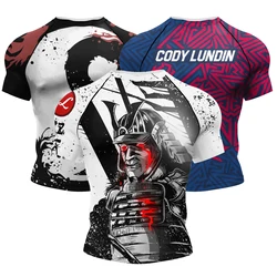 Cody Lundin Rashguard Jiu Jitsu Bjj Box MMA Boxing T-shirts Long Sleeve Fitness Sport Sweat Tee Rash Guard For Men MMA Clothing