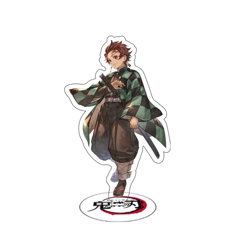 Demon Slayer Anime Acrylic Stand Kimetsu no Yaiba Kamado Tanjirou Hashira Giyuu Action Figure Desk Model Plate Holder Stationery