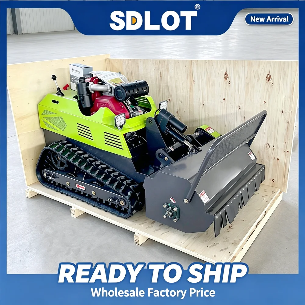 Factory Price Slopes Remote Control Lawn Mower 1000mm Cutting Width Tracked Hybrid Power Zero Turn Grass Cutter Machine