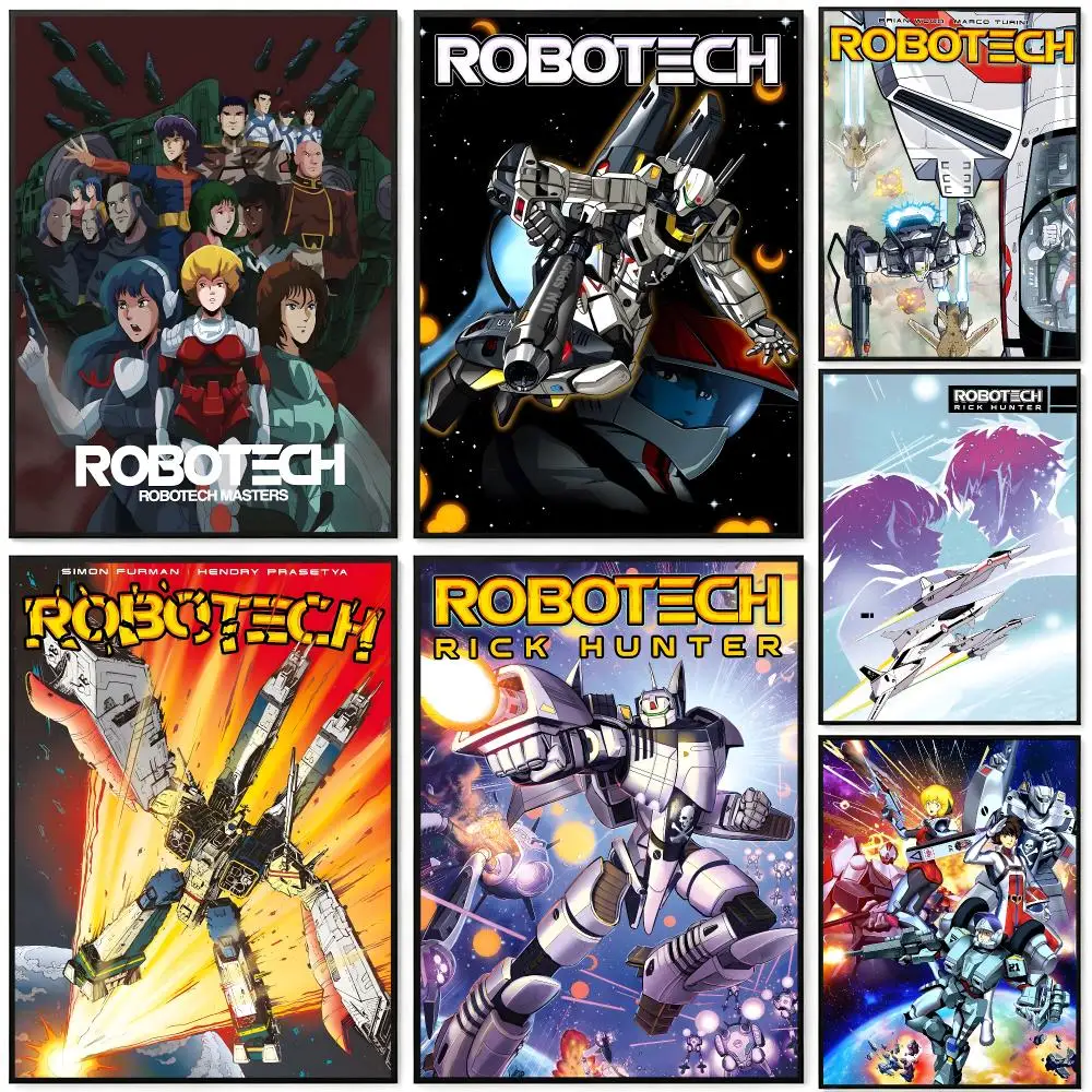 Animation Robotech Poster Poster HD Printing Cyberpunk Style Wall Art Home Decor For Gaming Room Living Room Bedroom Gift Idea